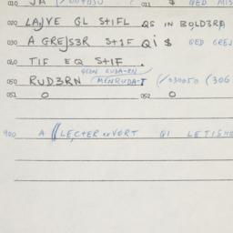 Eastern questionnaire, answ...