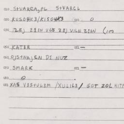Eastern questionnaire, answ...