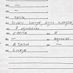 Eastern questionnaire, answ...
