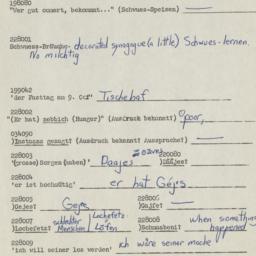 Western questionnaire, answ...