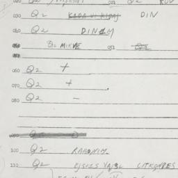 Eastern questionnaire, answ...