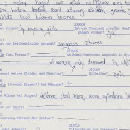 Western questionnaire, answ...