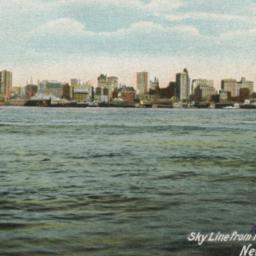 Skyline from Hudson River, ...