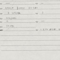 Eastern questionnaire, answ...