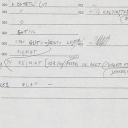 Eastern questionnaire, answ...