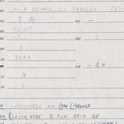 Eastern questionnaire, answ...