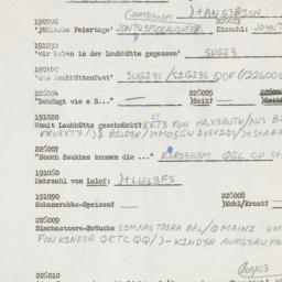 Western questionnaire, answ...