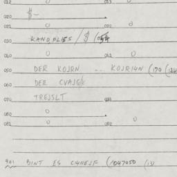 Eastern questionnaire, answ...