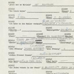 Western questionnaire, answ...