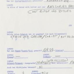 Western questionnaire, answ...