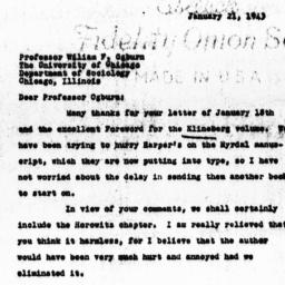 Letter from Florence Anders...