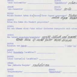 Western questionnaire, answ...