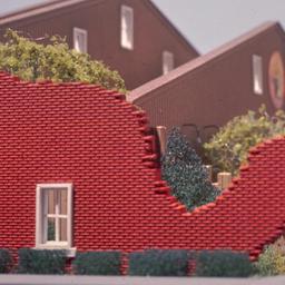 Model, view of chili pepper...