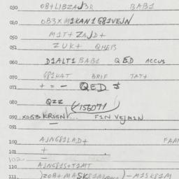 Eastern questionnaire, answ...