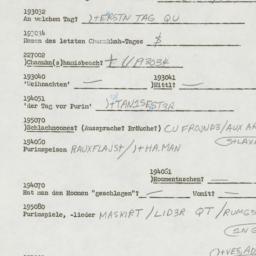 Western questionnaire, answ...