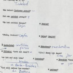 Western questionnaire, answ...