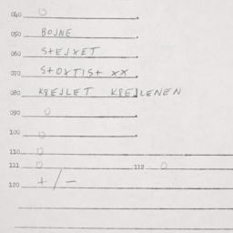 Eastern questionnaire, answ...