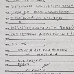 Eastern questionnaire, answ...