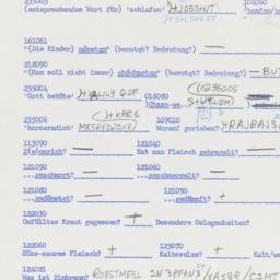 Western questionnaire, answ...