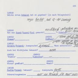 Western questionnaire, answ...