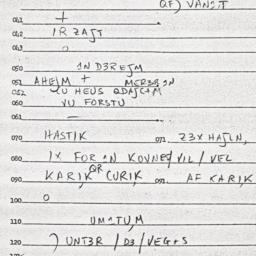 Eastern questionnaire, answ...