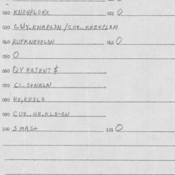 Eastern questionnaire, answ...