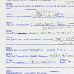 Western questionnaire, answ...