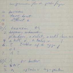 Eastern questionnaire, blue...