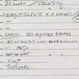 Eastern questionnaire, answ...