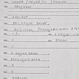 Eastern questionnaire, answ...