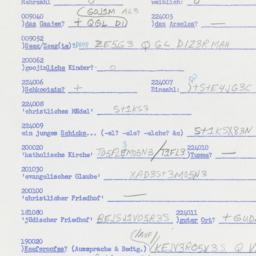 Western questionnaire, answ...