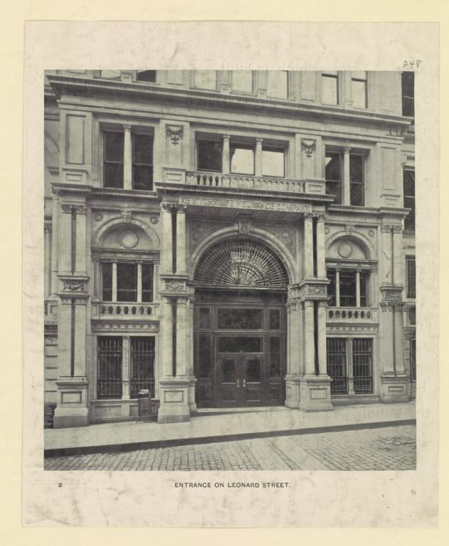 Entrance on Leonard Street