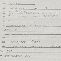 Eastern questionnaire, answ...
