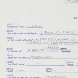 Western questionnaire, answ...