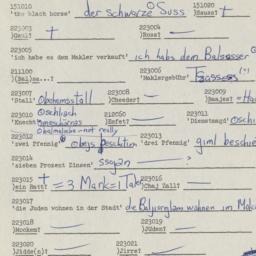 Western questionnaire, answ...