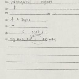 Eastern questionnaire, answ...