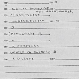 Eastern questionnaire, answ...