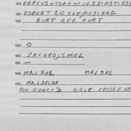 Eastern questionnaire, answ...