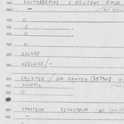 Eastern questionnaire, answ...