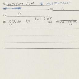 Eastern questionnaire, answ...