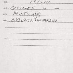 Eastern questionnaire, answ...