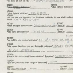 Western questionnaire, answ...