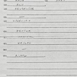 Eastern questionnaire, answ...