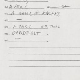 Eastern questionnaire, answ...