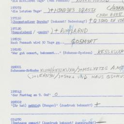 Western questionnaire, answ...