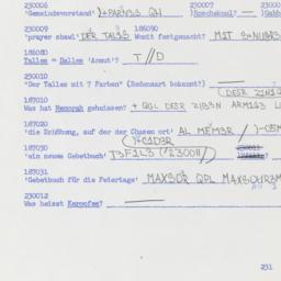 Western questionnaire, answ...