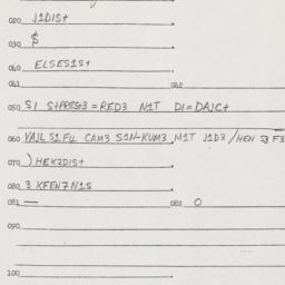 Eastern questionnaire, answ...