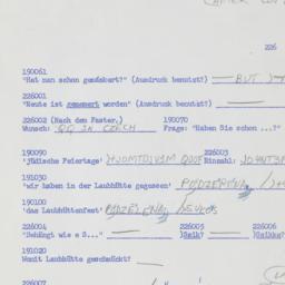 Western questionnaire, answ...