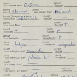 Western questionnaire, answ...