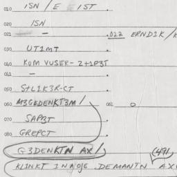 Eastern questionnaire, answ...